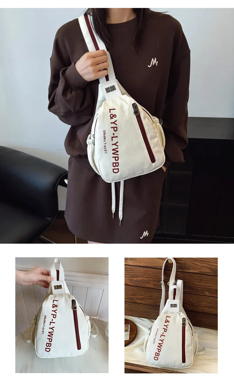 Japanese Style Simple Multi-Carry Waterproof Nylon Bag