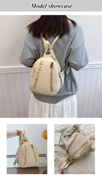 Japanese Style Simple Multi-Carry Waterproof Nylon Bag