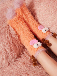 Warm Cozy Fluffy Cartoon Monster Socks (BUY 1 GET 1 PAIR FREE)