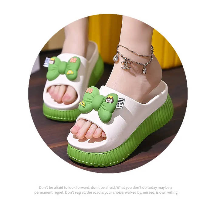 New 2025 Thick Sole Sandals With Bow