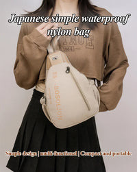 Japanese Style Simple Multi-Carry Waterproof Nylon Bag