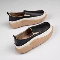 Women Fashion Platform Loafers , Orthopedic Breathable Soft Sole Shoes