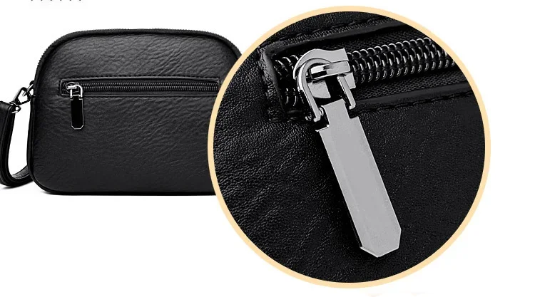 Independent Four-Compartment Large-Capacity Shoulder Bag