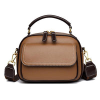 Double Fusion Double-Layer Shoulder Bag With Wide Strap