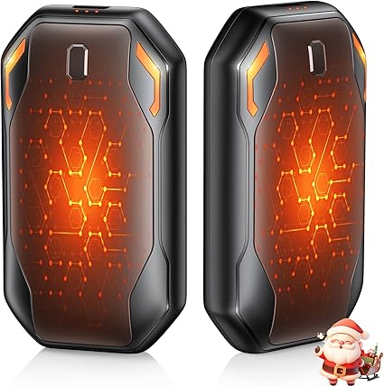 Rechargeable Hand Warmers 2 Pack 6000mAh, Electric Hand Warmers with 3 Heating Modes