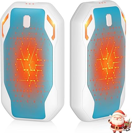 Rechargeable Hand Warmers 2 Pack 6000mAh, Electric Hand Warmers with 3 Heating Modes