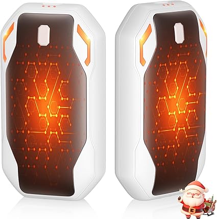 Rechargeable Hand Warmers 2 Pack 6000mAh, Electric Hand Warmers with 3 Heating Modes