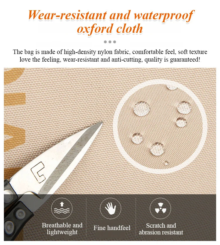 Japanese Style Simple Multi-Carry Waterproof Nylon Bag