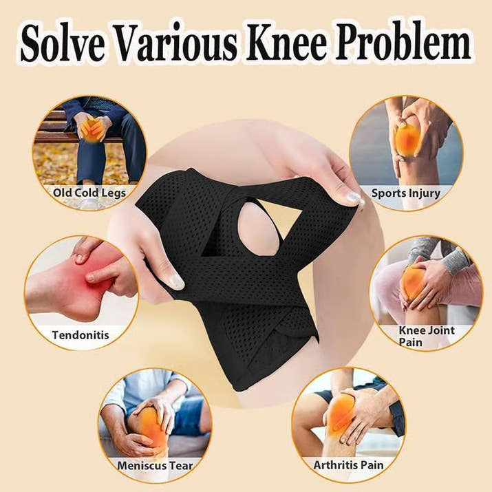 Plus Size Knee Brace For Knee Pain | Compression Knee Support with Air Mesh Fabric