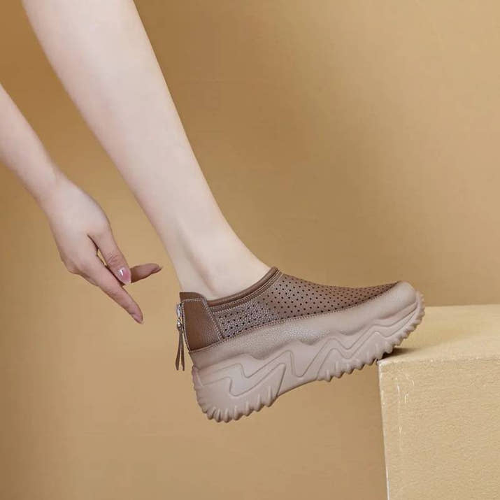 Perforated Versatile Shoes For Women's