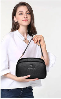 Independent Four-Compartment Large-Capacity Shoulder Bag