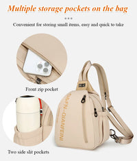 Japanese Style Simple Multi-Carry Waterproof Nylon Bag