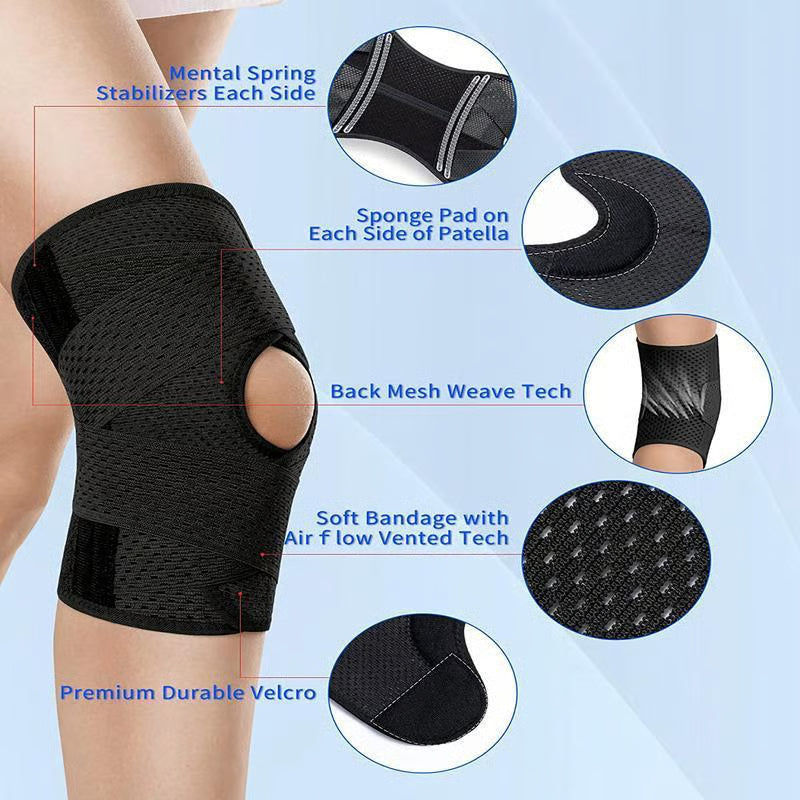 Plus Size Knee Brace For Knee Pain | Compression Knee Support with Air Mesh Fabric