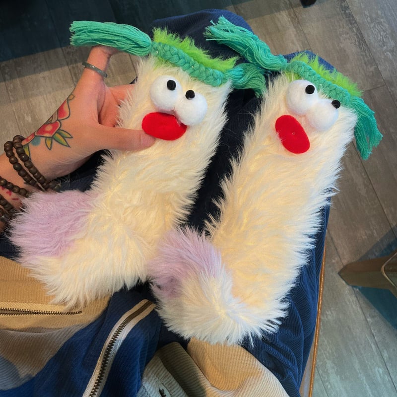 Warm Cozy Fluffy Cartoon Monster Socks (BUY 1 GET 1 PAIR FREE)