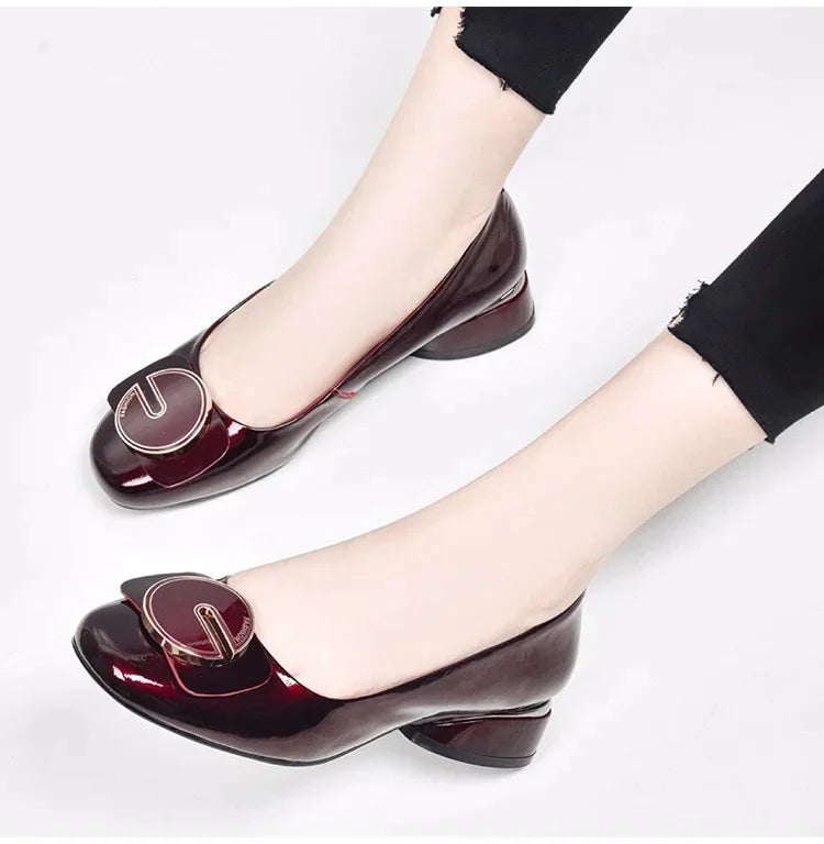 Patent Light Mouth Women's Shoes
