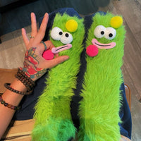 Warm Cozy Fluffy Cartoon Monster Socks (BUY 1 GET 1 PAIR FREE)