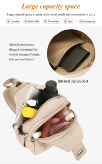 Japanese Style Simple Multi-Carry Waterproof Nylon Bag