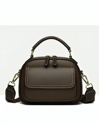 Double Fusion Double-Layer Shoulder Bag With Wide Strap